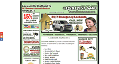 Desktop Screenshot of locksmithstaffordtx.com