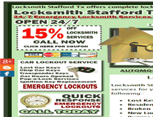 Tablet Screenshot of locksmithstaffordtx.com